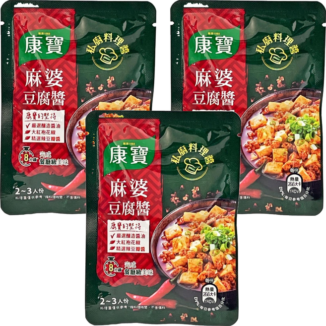 Knorr 康寶 私廚料理醬 麻婆豆腐, 60g, 3包