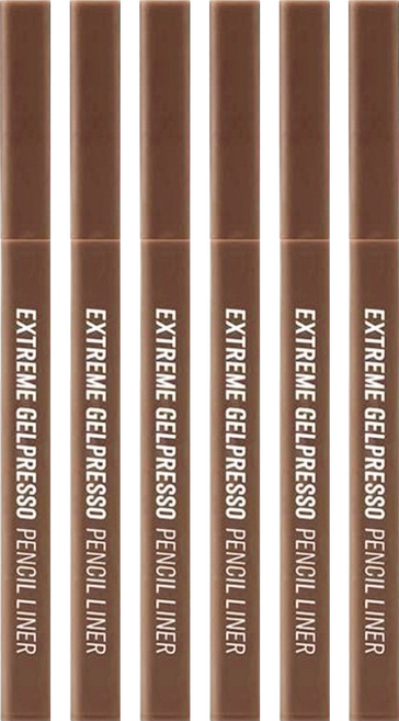 CLIO 珂莉奧 EXTREME 方管眼線膠筆 0.35g, 02 深棕色, 6支