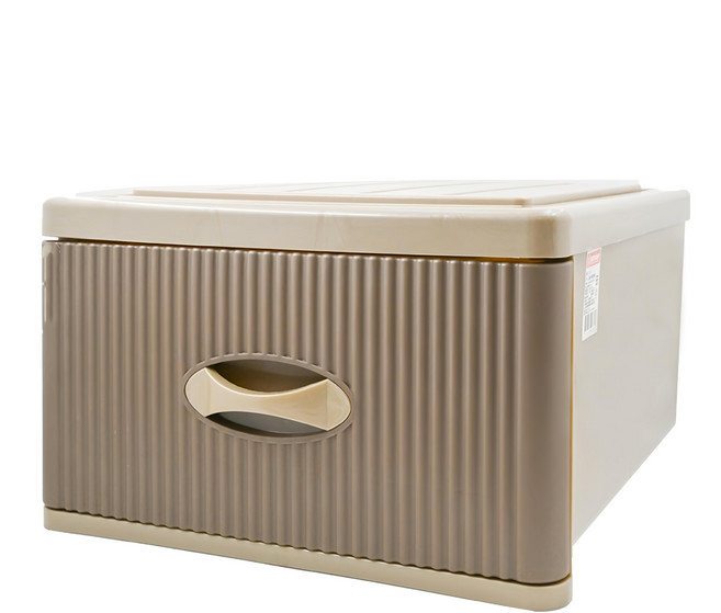 KEYWAY 聯府 XL風尚抽屜整理箱 26L 475 x 400 x 250mm, 咖啡色, 1個