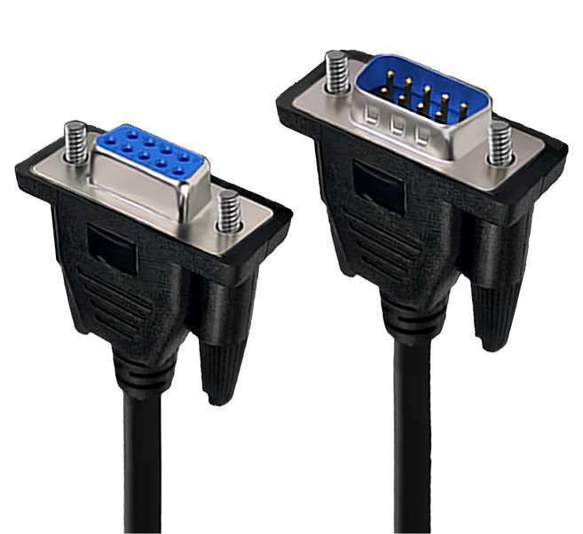 K-LINE RS232串口 交叉 DB9 to DB9 傳輸線 公對母 5m, 1條