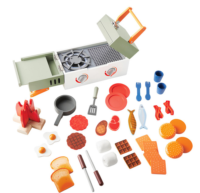 teamson kids 木製小廚師野餐露營玩具組, 1組, 野餐露營 多色