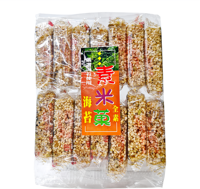 素食岩燒海苔米果, 210g, 1袋