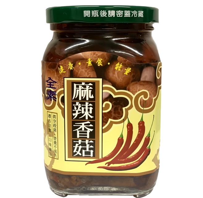 埔里鎮農會 麻辣香菇醬, 380g, 1罐