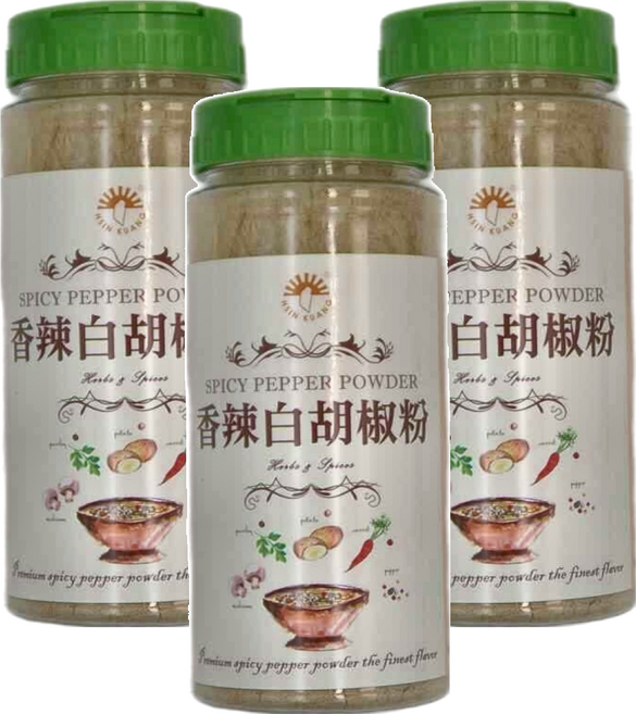 新光洋菜 香辣白胡椒粉, 250g, 3罐