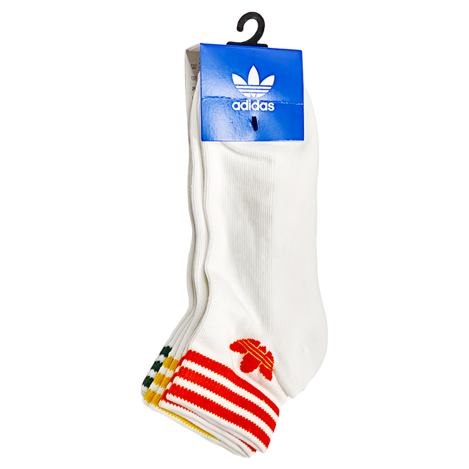 adidas 愛迪達 TREF ANK SCK HC 運動襪 3雙, 紅色 + 黃色 + 綠色, 1組
