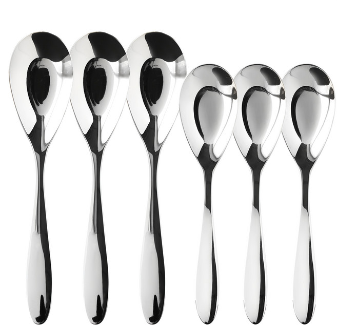 JUST HOME 6件組 SUS304不鏽鋼材質, 平底匙, 1組