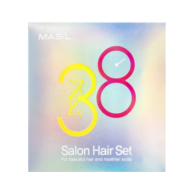 MASIL 38套組 髮膜200ml + 洗髮精300ml + 髮膜8ml 2個 + 洗髮精8ml 2個, 200ml, 1組