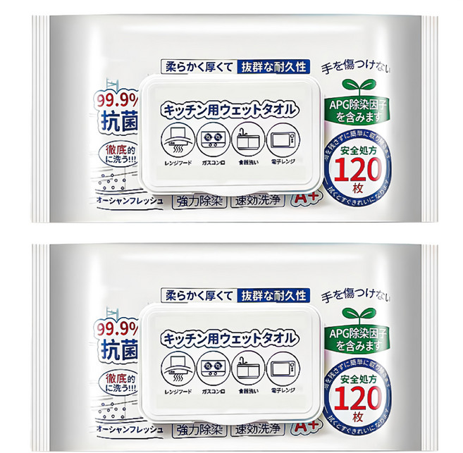 小麥購物 廚房濕紙巾 S387, 1入, 2包