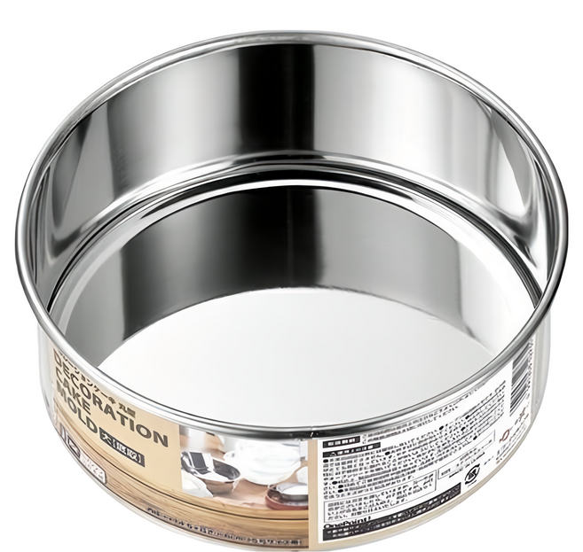 日本ECHO 不銹鋼蛋糕烤模 圓型 2入, 1組