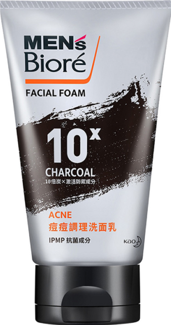 MEN's Biore 台灣公司貨 痘痘調理洗面乳, 100g, 1條