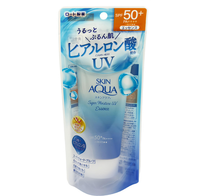 MENTHOLATUM 曼秀雷敦 台灣公司貨 水潤肌超保濕水感防曬精華 SPF50+ PA++++, 80g, 1條