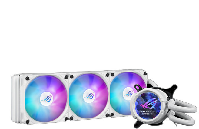 ASUS 華碩 ROG STRIX LC III 360 ARGB LCD White Edition 白龍三代散熱器 LCD版, 白色, 1個