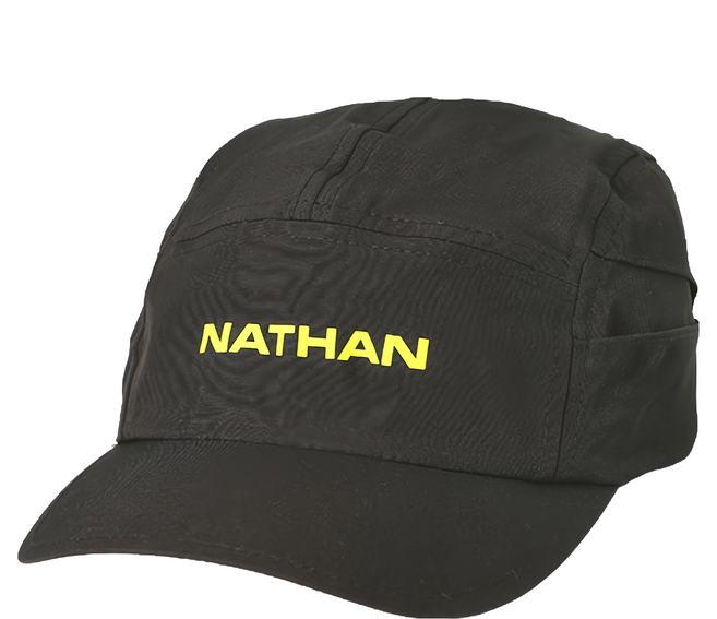NATHAN 輕量跑步帽 成人款, 黑色, 1個