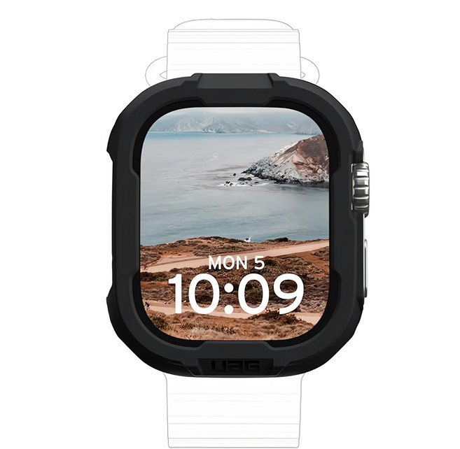 UAG Apple Watch 45mm SCOUT軍規防摔保護殼, 黑色, 1個