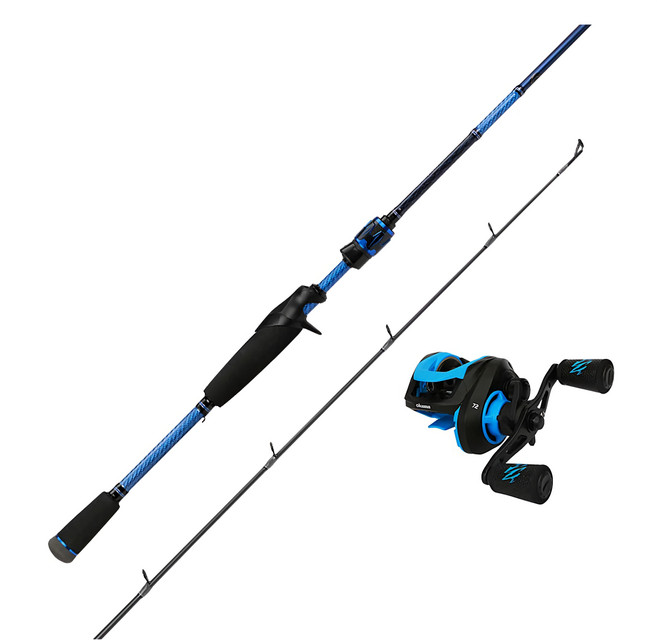 okuma 寶熊釣具 煞雷諾 Serrano 路亞竿, 藍色 + 黑色