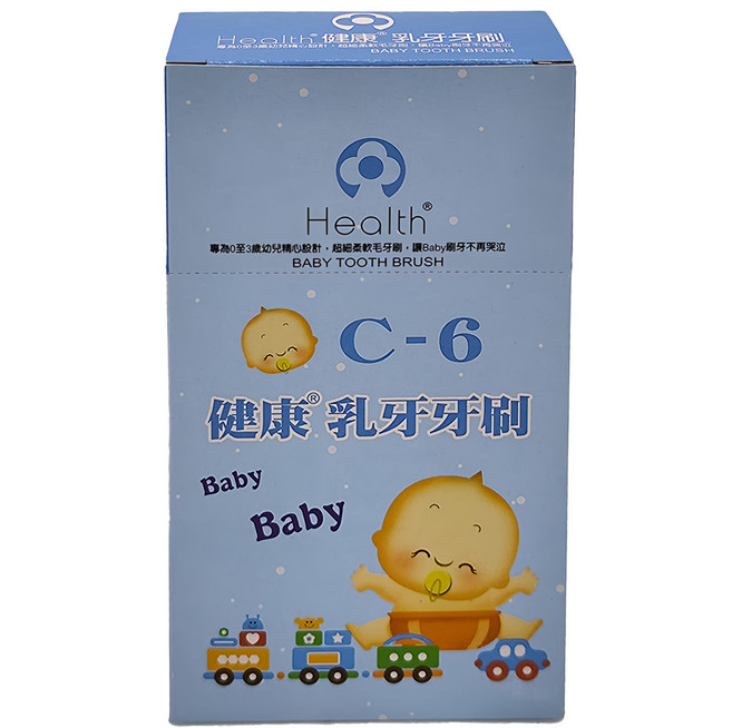 Health 健康牙刷 幼兒牙刷, 1盒, 藍色, 12支
