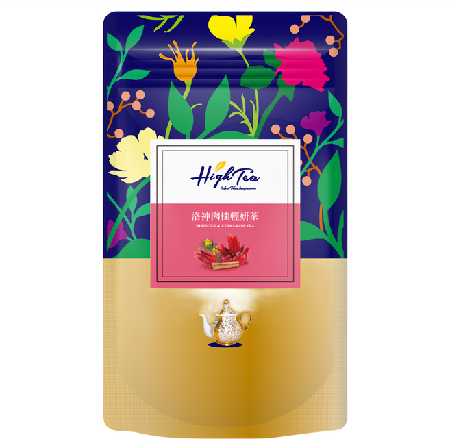 High Tea 伂橙 洛神肉桂輕妍茶包 天然無咖啡因 冷熱皆宜, 3.5g, 12包, 1袋