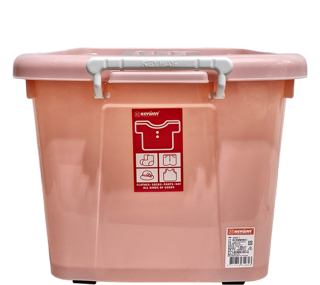 KEYWAY 聯府 銀采滑輪整理箱 45L AK600-2, 紅色, 1個