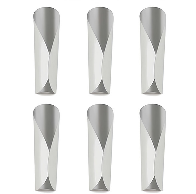 GHIDINI 捲式注酒器 6個, 1組, 銀色