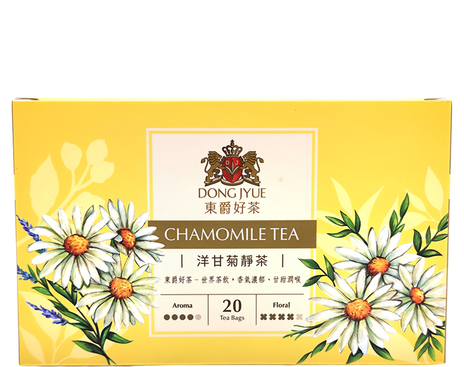 DONG JYUE 東爵好茶 洋甘菊靜茶, 1.8g, 20包, 1盒