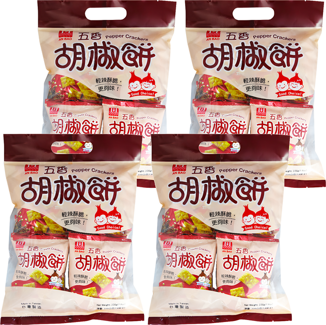 安堡 五香胡椒餅, 220g, 4袋