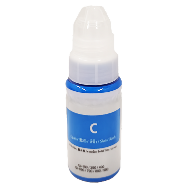 REQIR 連供印表機兼容補充墨水 抗UV等級 70ml, 青色, 1瓶