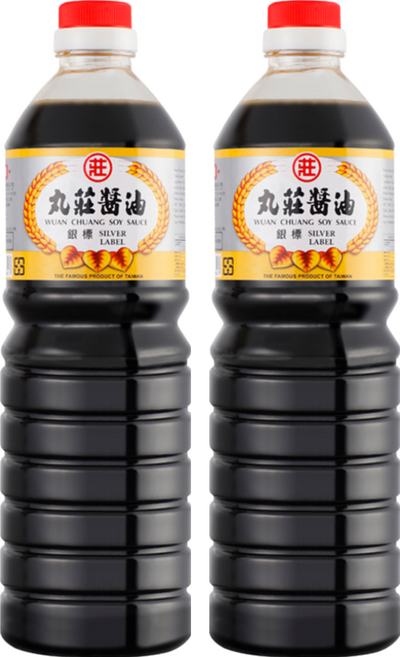 丸莊醬油 銀標調合醬油, 1L, 2瓶