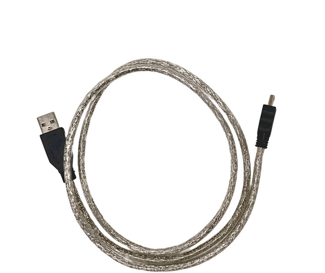 Cable A公 mini 5公 鍍鎳頭 48編屏蔽傳輸線 1M, 1條