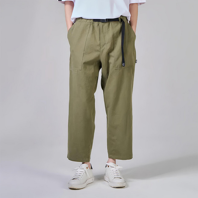 KZM J28 可調休閒褲 軍綠 2XL 100%棉