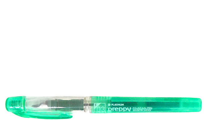 PLATINUM 白金牌 本格 PREPPY 細尖鋼筆 PPQ-300 0.3mm 綠色