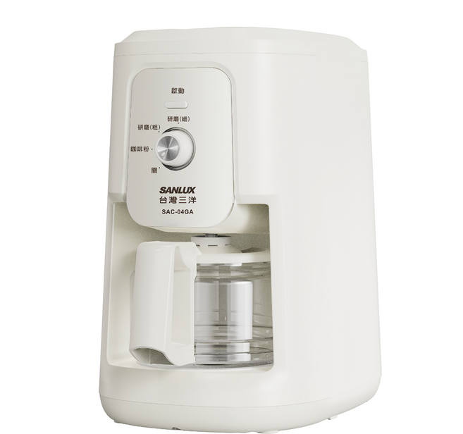 SANLUX 台灣三洋 4人份美式咖啡機 2.8kg 600ml, SAC-04GA, 白色