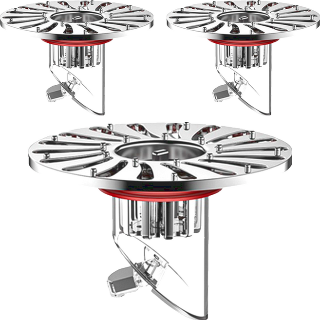 防臭地漏芯 銀色, 3個