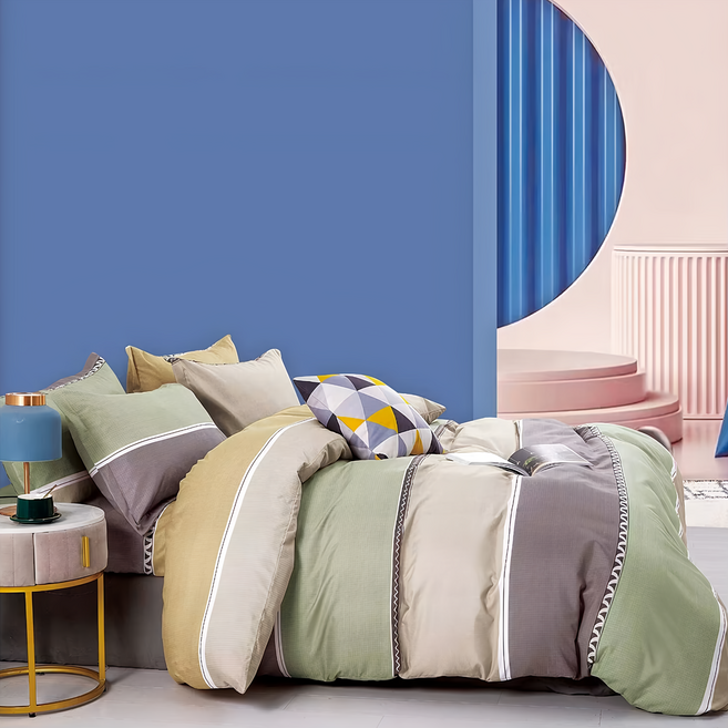 A-ONE 雪紡棉被套 環保印染 磨毛處理 高染色堅牢度 吸濕透氣 台灣製造, 光年