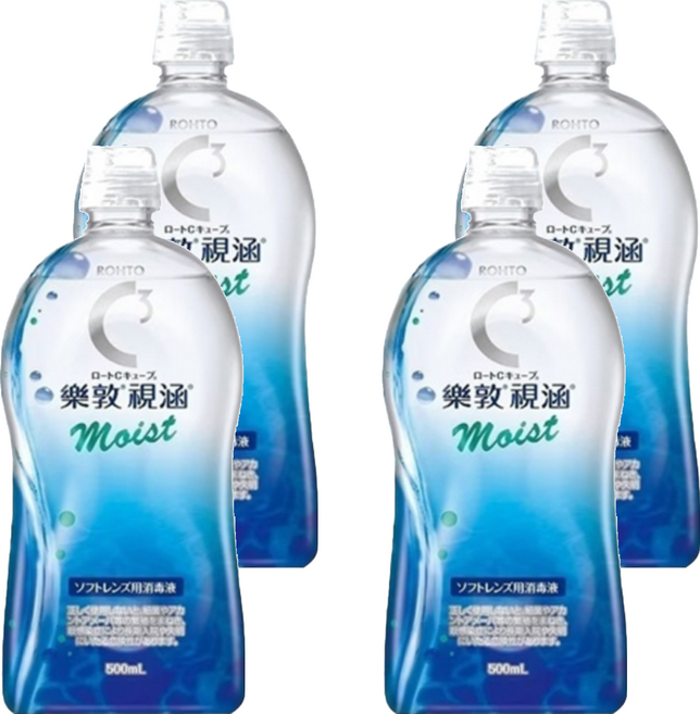 ROHTO 樂敦 視涵 水感多效保養液 長效保濕, 500ml, 4瓶