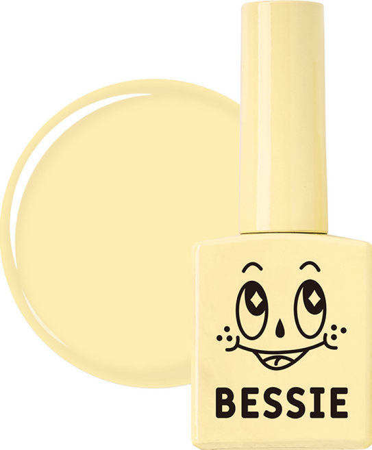 BESSIE 七彩系列 美甲凝膠, Y01 香草黃, 11ml, 1瓶