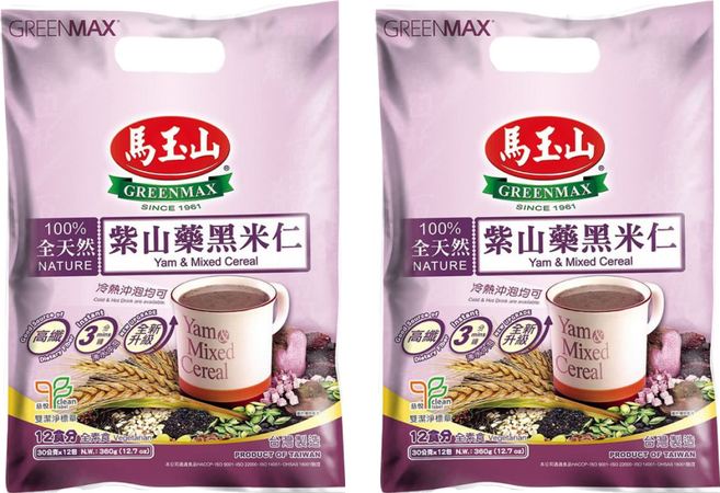 馬玉山 紫山藥黑米仁, 360g, 2袋