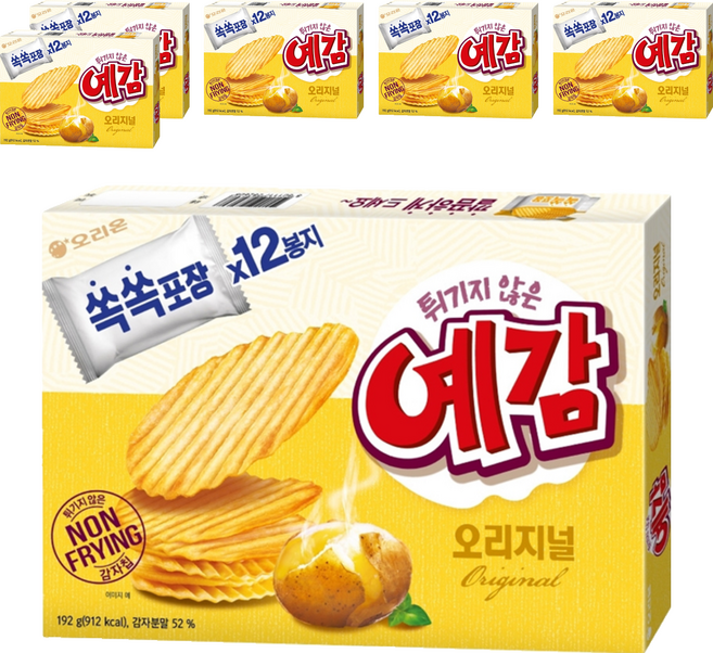 ORION 好麗友 預感香烤洋芋片 原味, 192g, 6盒