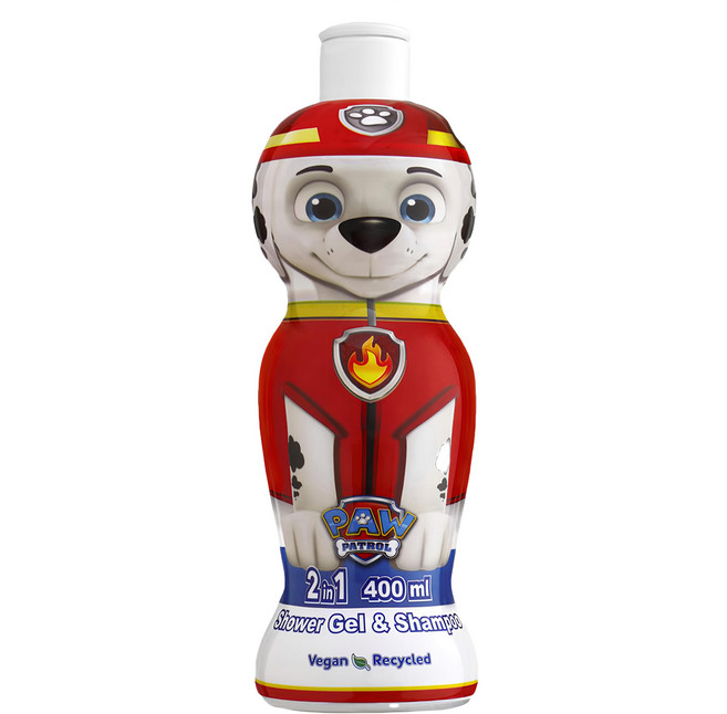 AIR-VAL Paw Patrol 汪汪隊 2合1沐浴洗髮精 消防員毛毛萌Q收藏版 3歲以上, 400ml, 1瓶