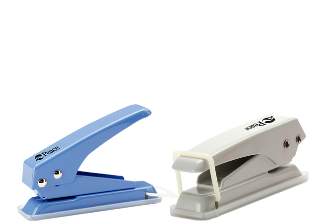 Peace Korea 510 單孔打洞機卡片環組, 1組, 灰色、藍色