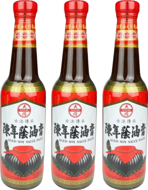 大同醬油 陳年蔭油膏, 520g, 3瓶