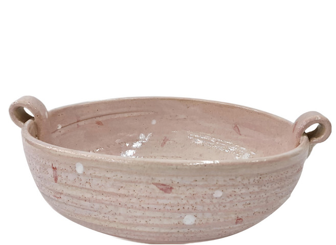櫻志野雙耳深鍋 日本製, 淡粉色, 1個, 28.5cm
