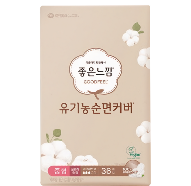 GOODFEEL 超薄衛生棉 蝶翼型, 24cm, 36片, 1包