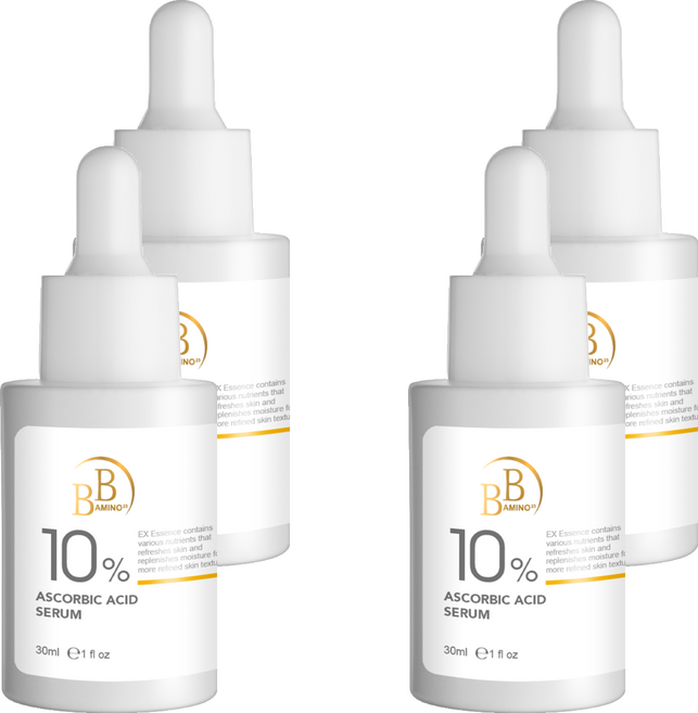 BB AMINO 科研 10%維他命C淨白精華, 30ml, 4瓶