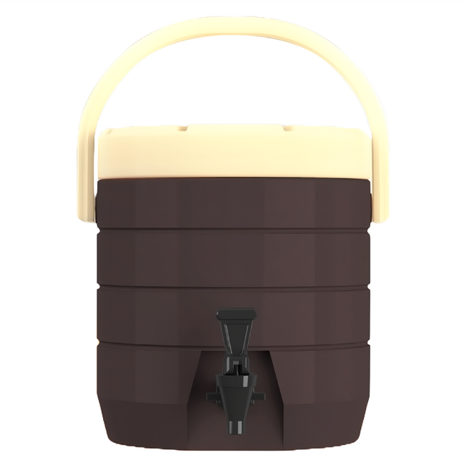 渥思 Worth IT 不鏽鋼內膽保溫茶桶 台灣製造, 可可棕, 13L, 1個