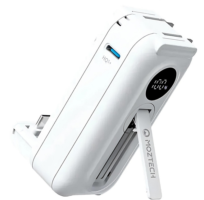 MOZTECH 太空艙 行動電源 5000mAh Lightning, MOA16LW, 冰河白