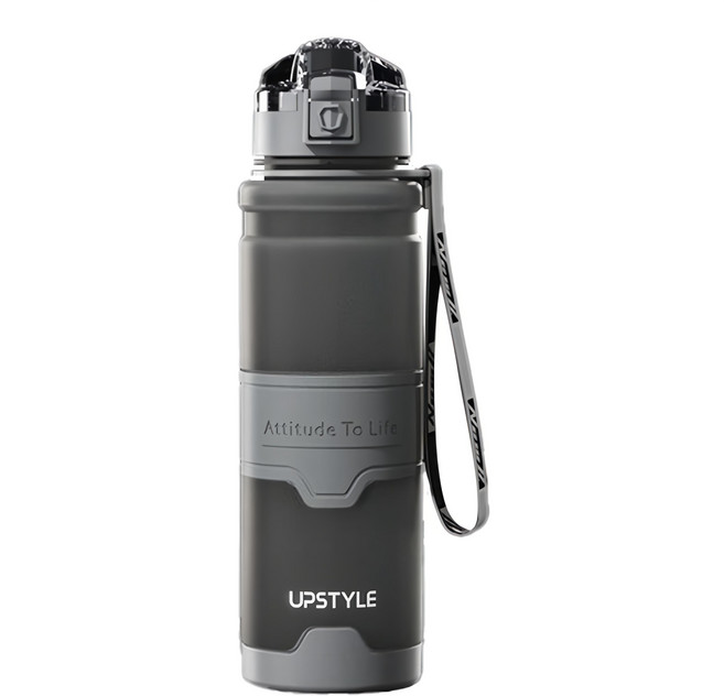 UPSTYLE 金剛杯 透明直飲款 UPKZ-TR8056, 灰色, 1個, 500ml