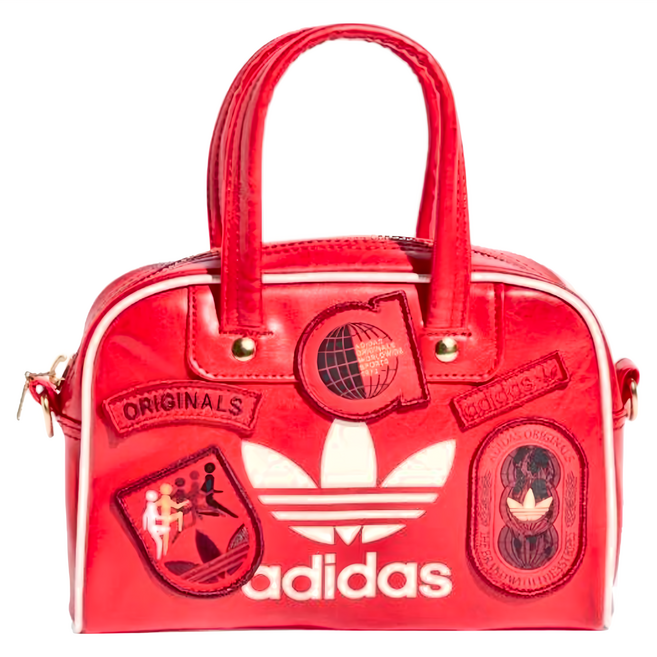adidas 愛迪達 MINI BOWLING 側背包, 紅色, 1個