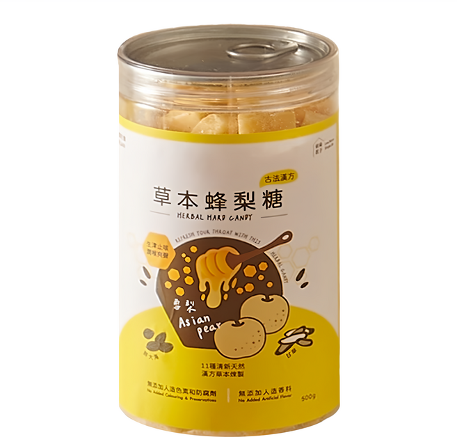 Love Nature Simple Life 依琦匠子 草本蜂梨糖 原味, 500g, 1罐