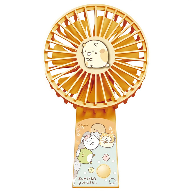 AIRMATE 艾美特 USB垂直翻轉充電手持風扇 角落小夥伴款 機體設計平衡 無需底座 頸掛設計 解放雙手 前網可拆卸, S-TF-U901, 黃色