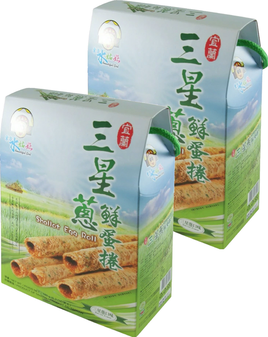 東方水姑娘 三星蔥鮮蛋捲, 144g, 2盒